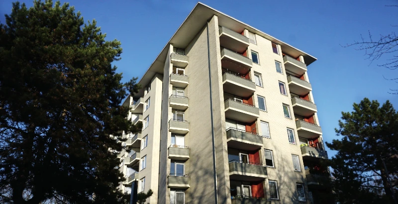 Wohngebäude am Dardanellenweg in Berlin mit untersuchten Fassaden